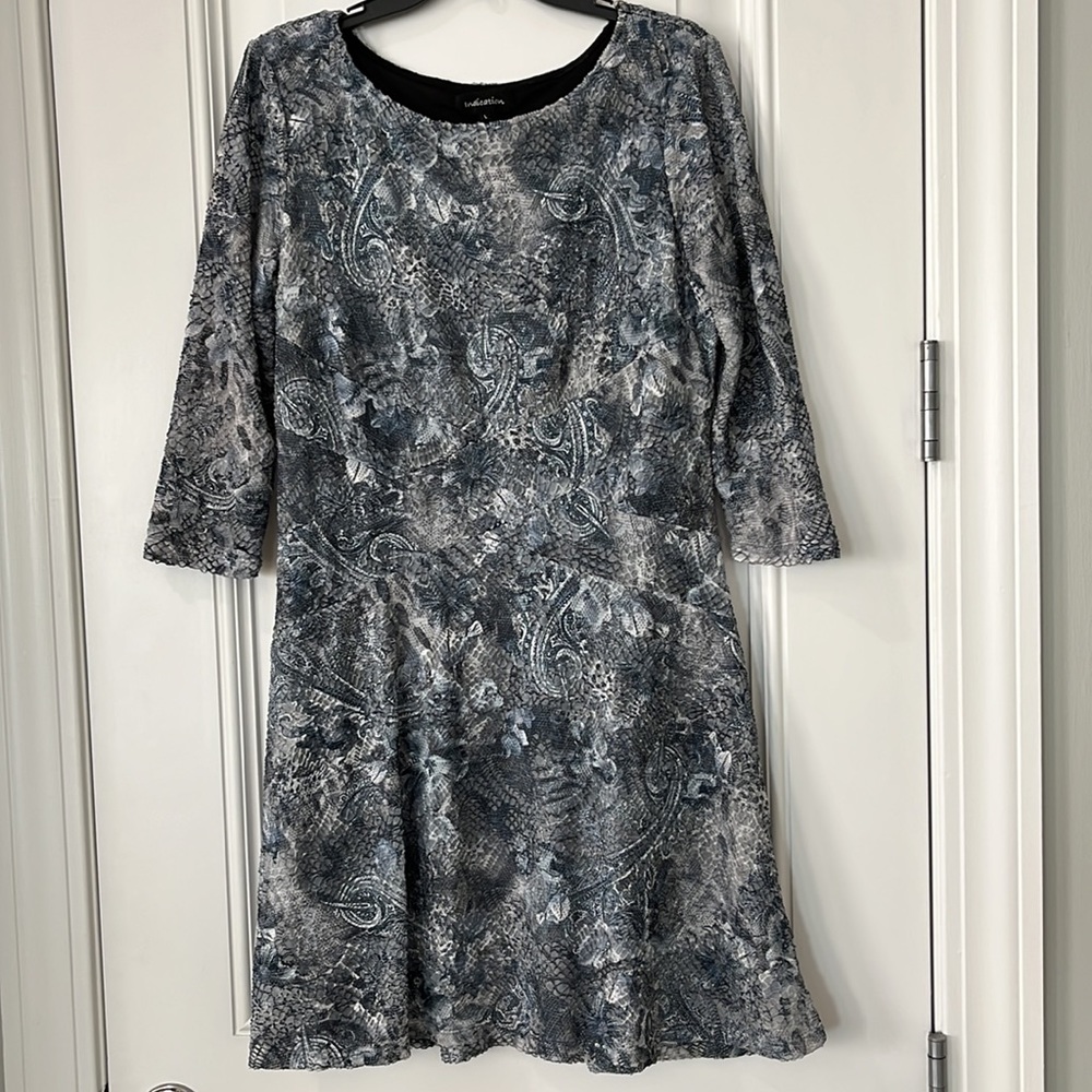 Lined Blue/White Dress